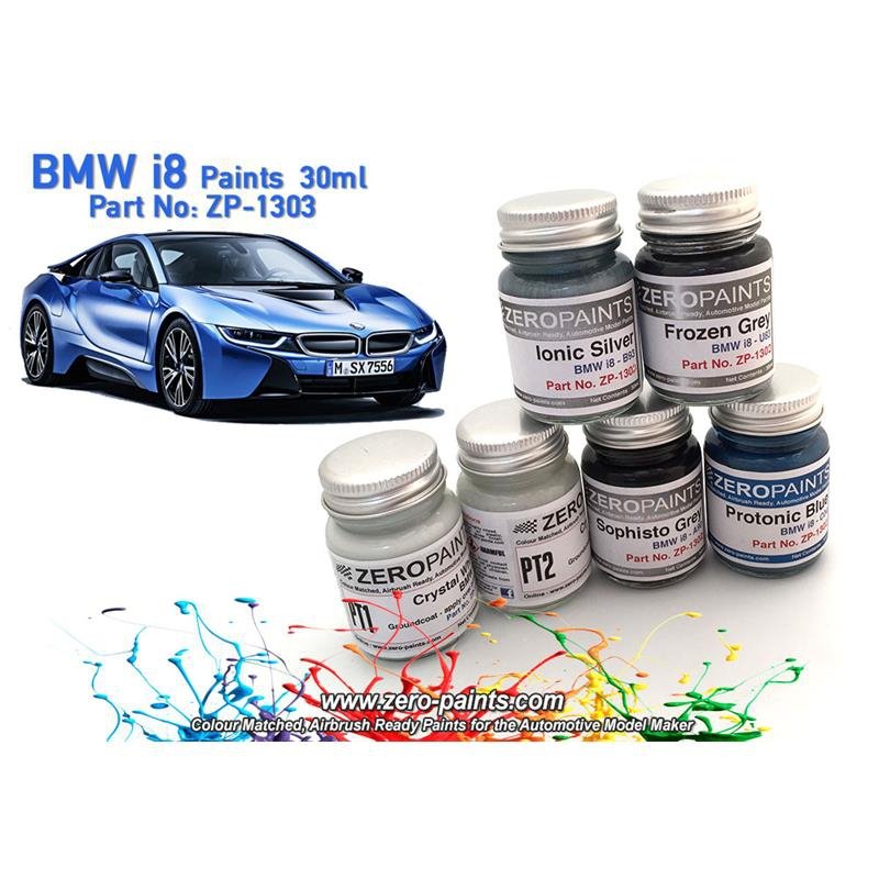 Peinture métallisée Zero Paints ZP-1303-FR-GR BMW i8 Frozen Gray 30 ml