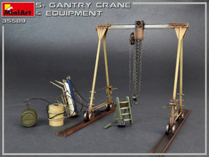 MiniArt 35589 5 TON GANTRY CRANE &amp;amp; EQUIPMENT 1/35 – imagen 5