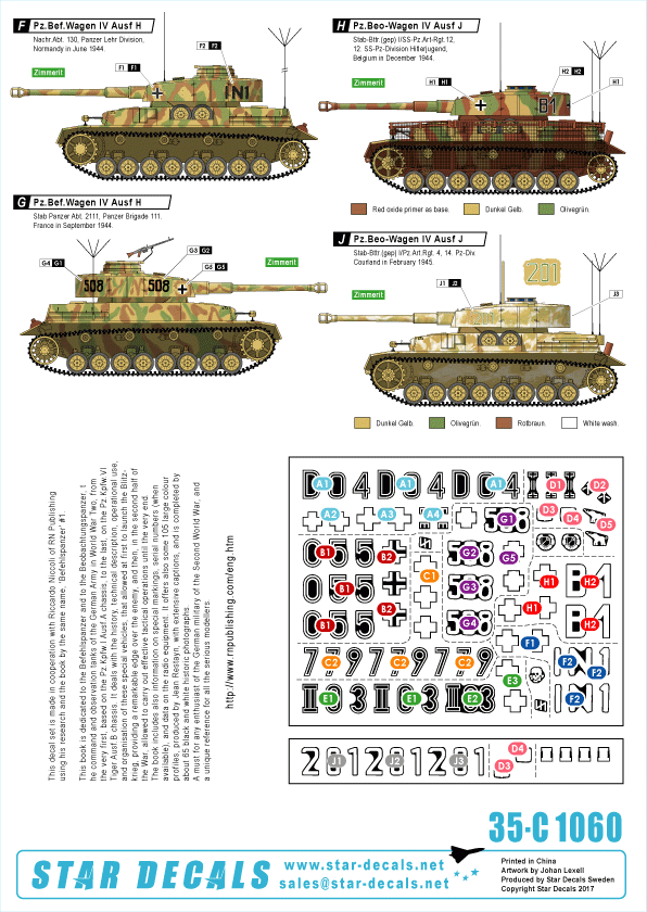 Star Decals 35-C1060 Befehlspanzer # 4 1/35 – imagen 2
