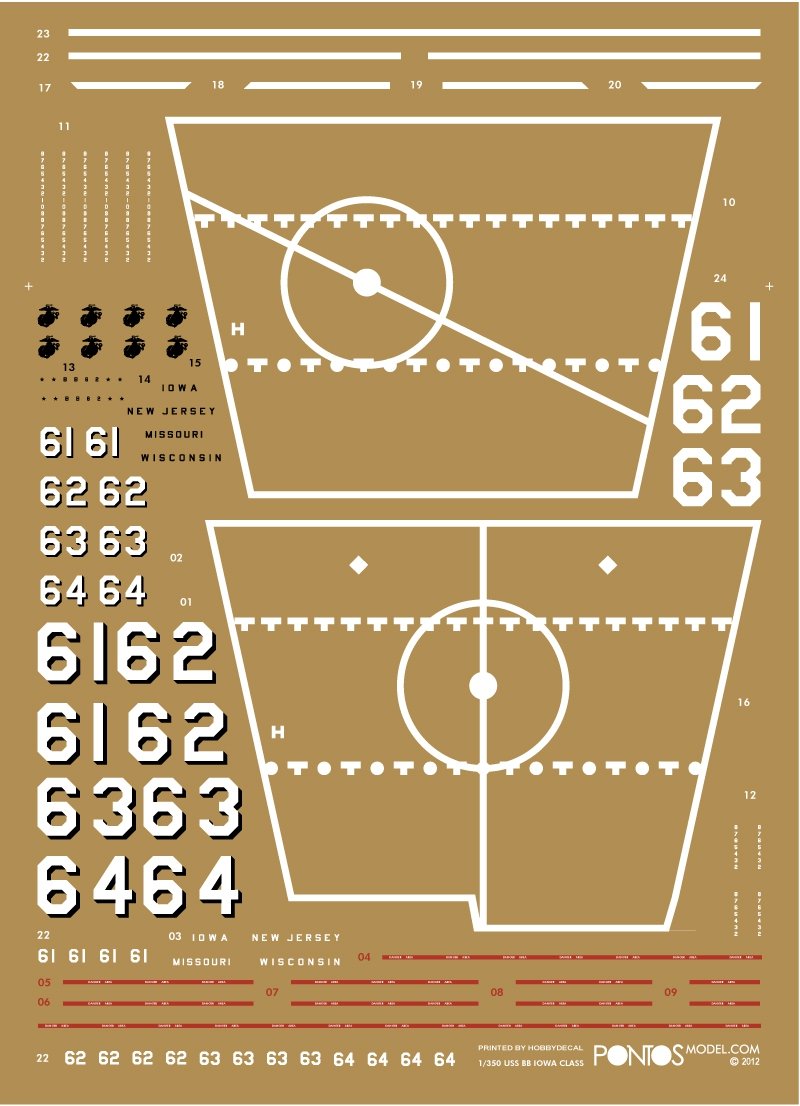 Pontos 35010F1 USS BB-64 Wisconsin 1991 Detail Up Set 1/350 – Bild 14
