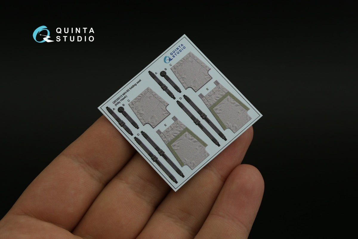 Quinta Studio QR35013 H-60 Family folding seats (KittyHawk), 2 pcs 1/35 – imagen 3