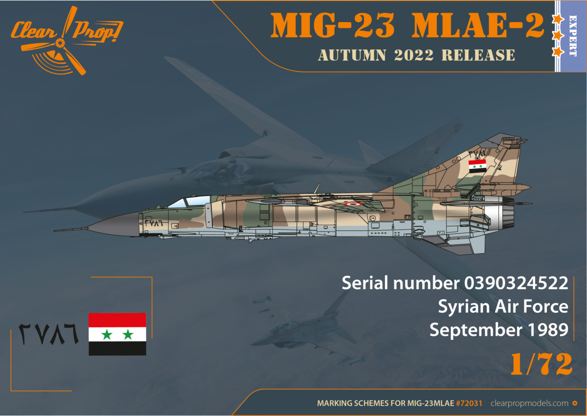 Clear Prop! CP72031 MiG-23MLAE-2 Flogger-G EXPERT KIT 1/72 – Bild 8