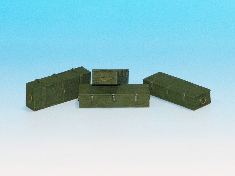 Eureka XXL E-017 Wooden Ammo Boxes for 12.8 cm Pak 44/Kw.K. 1/35 – imagen 3