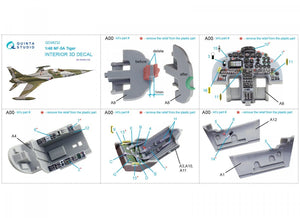 Quinta Studio QD48232 NF-5A 3D-Printed &amp;amp; coloured Interior on decal paper (Kinetic) 1/48 – imagen 8