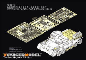 Voyager Model PE351191 WWII German Pz.Kpfw.I Ausf. B DAK version basic (For TAKOM 2145) 1/35