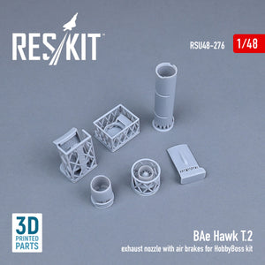 RESKIT RSU48-0276 BAE HAWK T.2 EXHAUST NOZZLE WITH AIR BRAKES FOR HOBBYBOSS KIT (3D PRINTED) 1/48 – zdjęcie 2