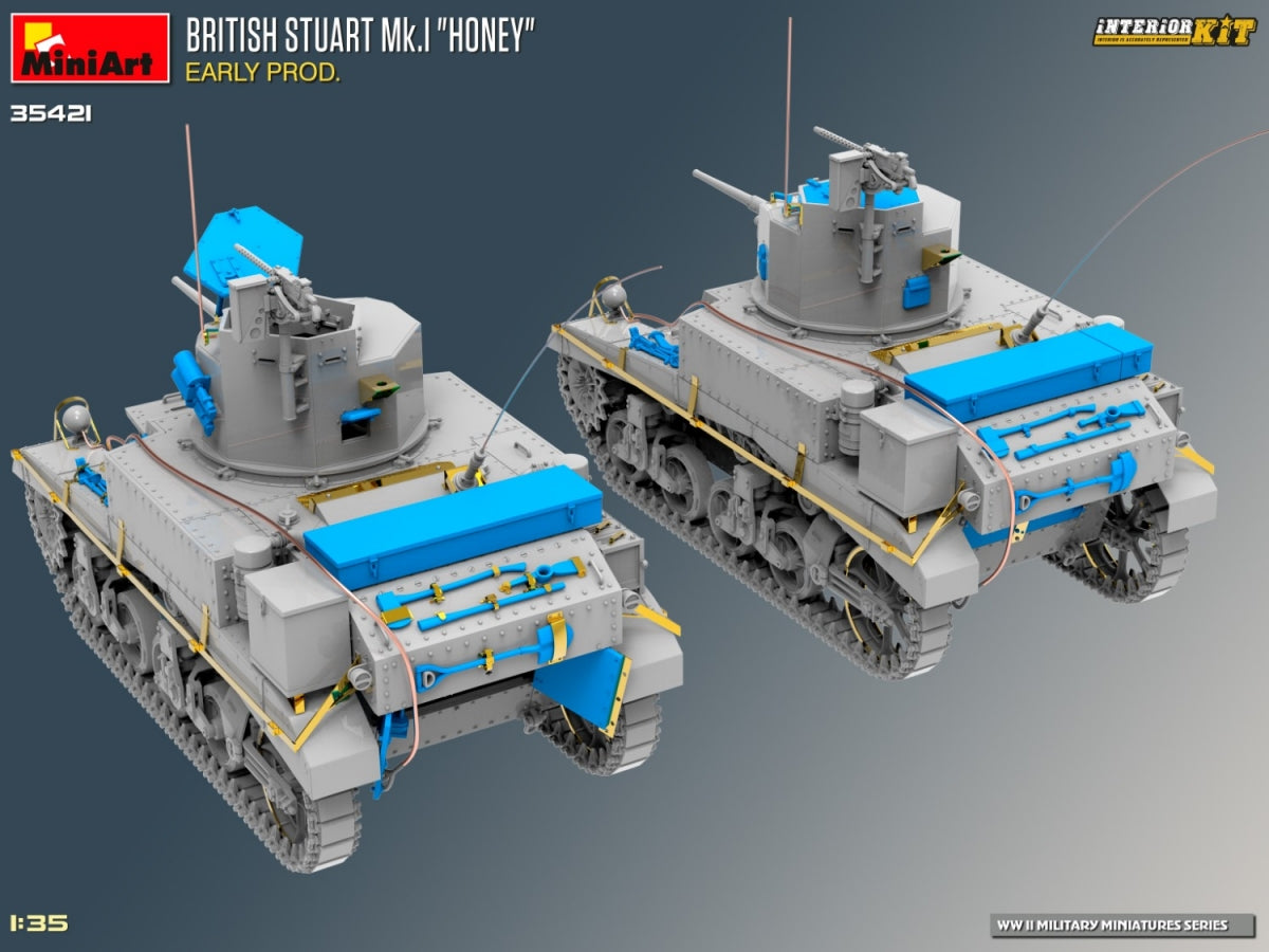 MiniArt 35421 BRITISH STUART MK.I HONEY EARLY PROD. INTERIOR KIT 1/35 – imagen 6