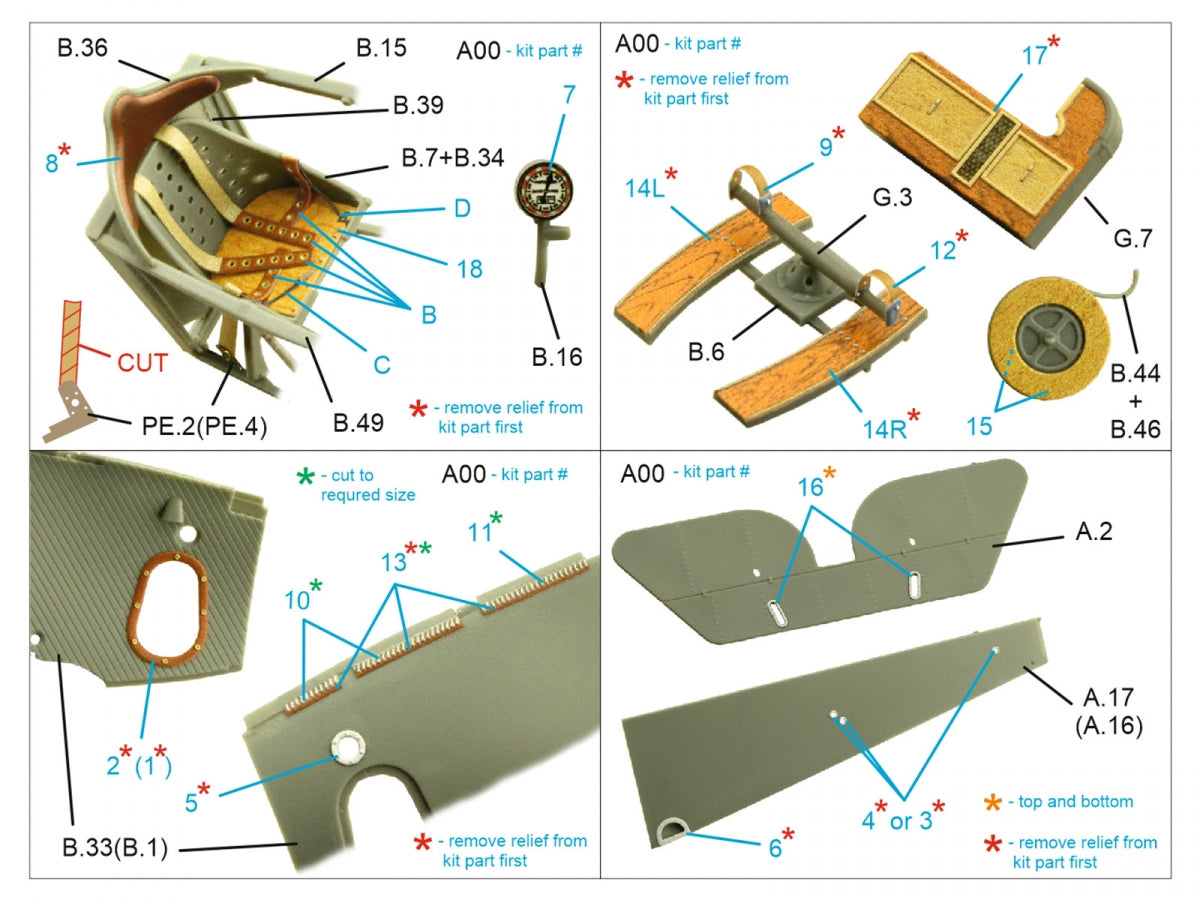 Quinta Studio QD32196 Nieuport XXIII 3D-Printed coloured Interior on decal paper (CSM) 1/32 – immagine 5