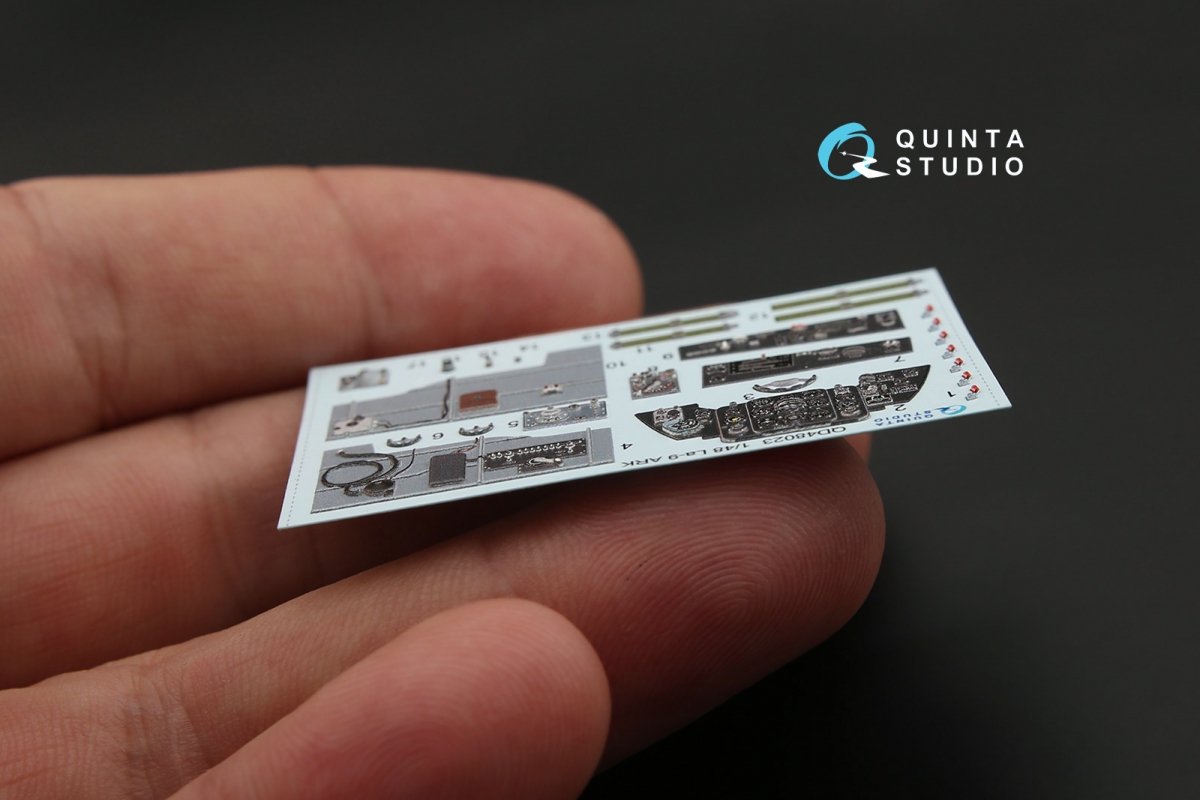 Quinta Studio QD48023 La-9 3D-Printed &amp;amp; coloured Interior on decal paper (for ARK kit) 1/48 – imagen 7