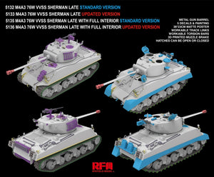 Rye Field Model 5132 M4A3 76W VVSS Sherman Late Standard Version 1/35 – imagen 5