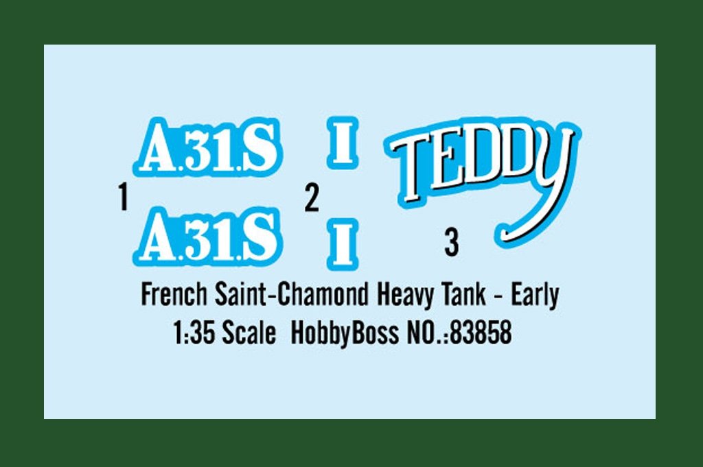 Hobby Boss 83858 French Saint-Chamond Heavy Tank - Early – imagen 3