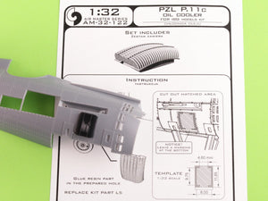 Master AM-32-122 PZL P.11c - oil cooler (Arma Hobby kit) 1/32 – image 5