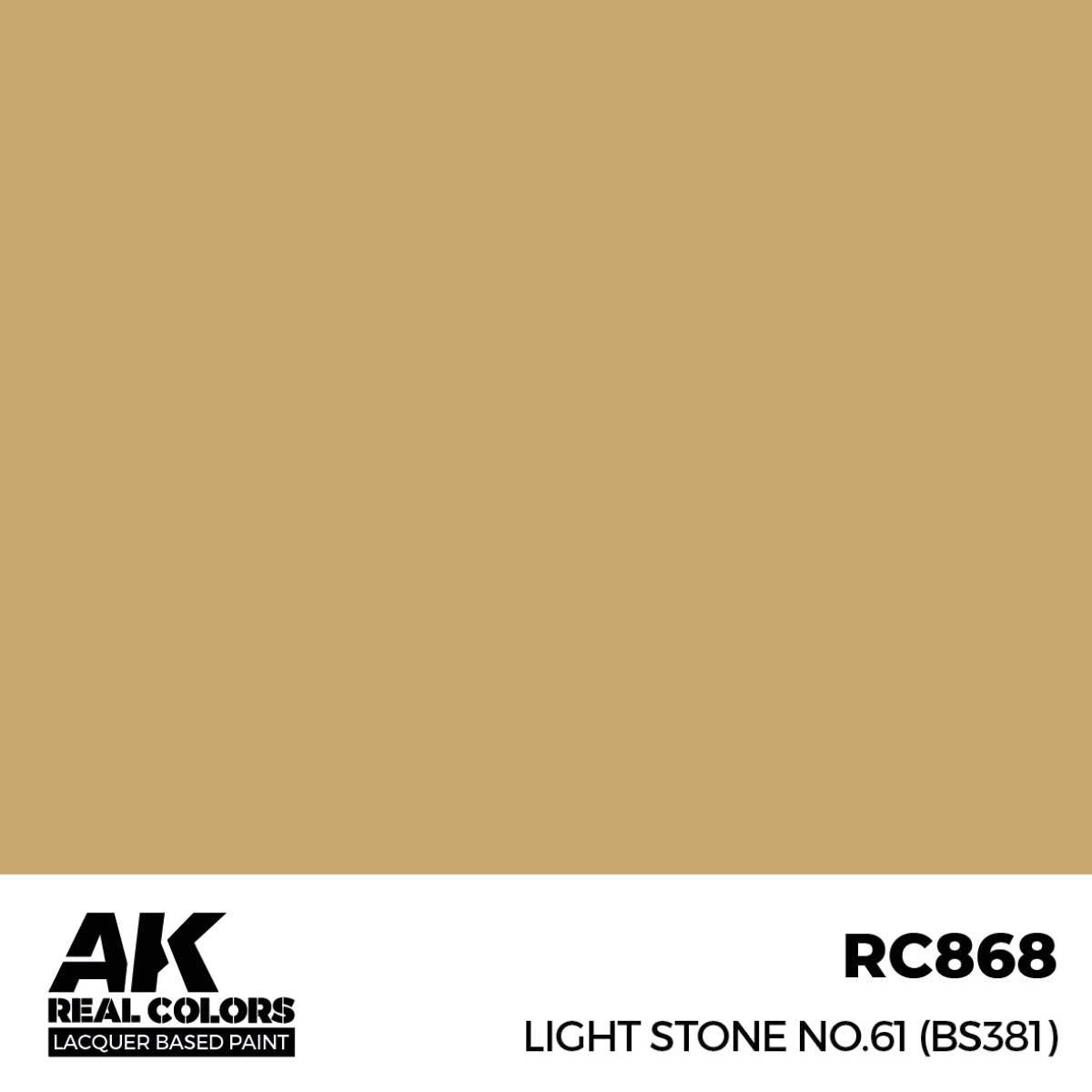 AK Interactive RC868 Light Stone n° 61 (BS381) 17 ml
