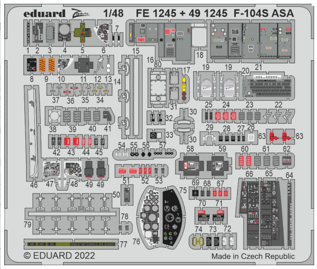 Eduard 491245 F-104S ASA KINETIC 1/48 – immagine 2
