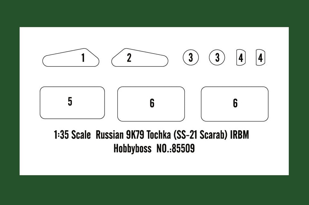 Hobby Boss 85509 Russian 9K79 Tochka (SS-21 Scarab) IRBM 1/35 – imagen 3