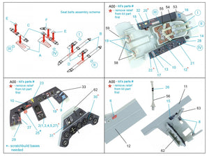 Quinta Studio QD32120 Fw 190 A-8/A-9 3D-Printed &amp;amp; coloured Interior on decal paper ( Revell ) 1/32 – imagen 2