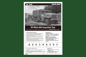 Hobby Boss 83802 US White 666 Cargo Soft Top 1/35 – Bild 4