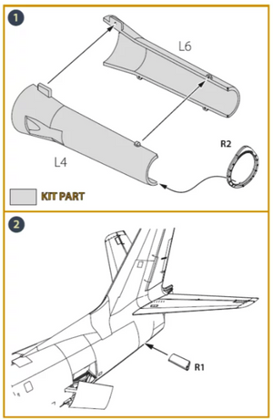 Clear Prop! CPA48055 F-86A engine exhaust endface for CP kits 1/48 – imagen 3
