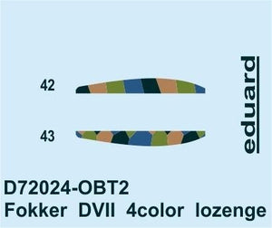 Eduard D72024 Fokker D.VII 4color lozenge EDUARD 1/72 – imagen 2