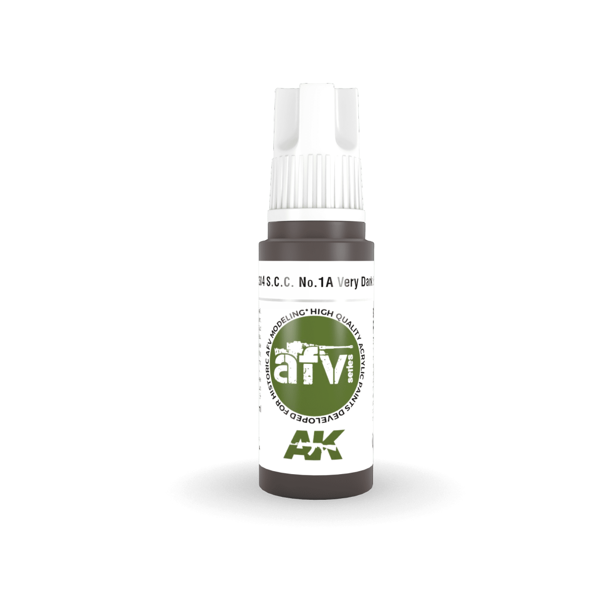 AK Interactive AK11384 S.C.C. No.1A Very Dark Brown 17ml – imagen 2