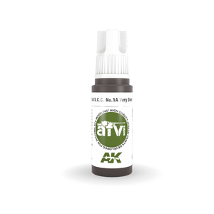 AK Interactive AK11384 S.C.C. No.1A Very Dark Brown 17ml – imagen 2
