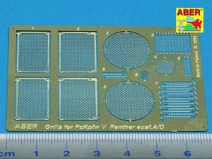 Aber 35G01 Grilles for german tank Grilles for PzKpfw V Ausf.A/D Panther (Sd.Kfz.181) 1/35 – zdjęcie 2
