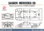 Hobby design HD02-0418 Sauber Mercedes C9 - Detail-Up Set for Tamiya 1/24 – zdjęcie 2