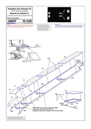 Aber 35A009 Błotniki do PzKpfw IV 1/35 – immagine 4