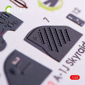 KELIK K48012 A-1J SKYRAIDER INTERIOR 3D DECALS FOR TAMIYA KIT 1/48 – imagen 4