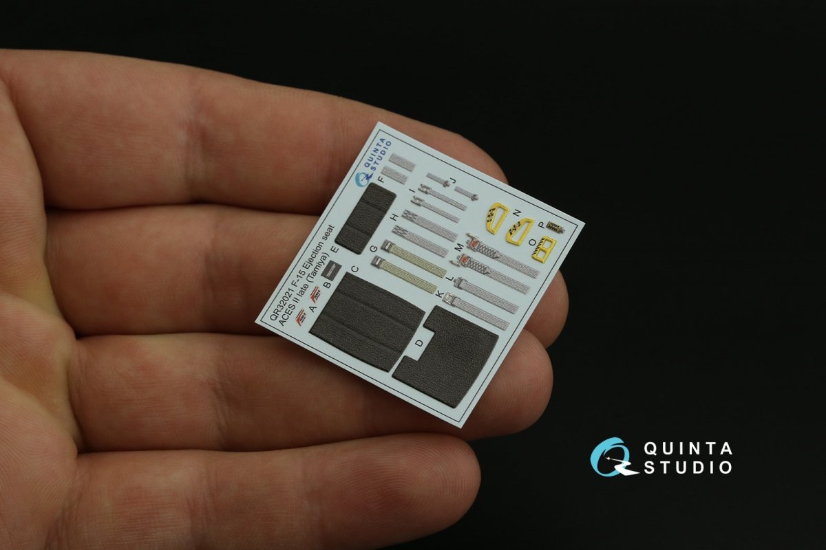 Quinta Studio QD32157 F-15C Late/F-15J late 3D-Printed &amp;amp; coloured Interior on decal paper (Tamiya) 1/32 – Bild 6