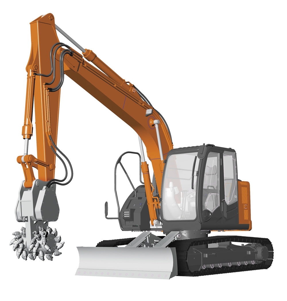 Hasegawa 66111 Hitachi Construction Machinery Excavator ZAXIS 135US Cutter Heads 1/35 – immagine 5