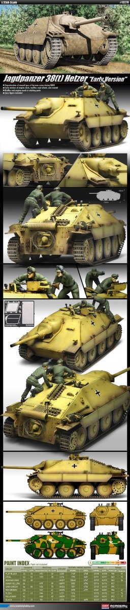 Academy 13278 Jagdpanzer 38(t) Hetzer Early Version 1/35 – image 2