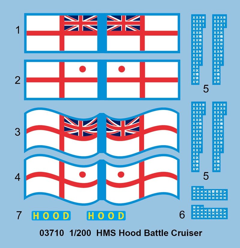 Trumpeter 03710 HMS Hood Battle Cruiser 1/200 – imagen 3