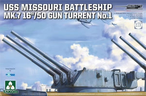 Takom 5015 USS Missouri Battleship Mk.7 16&amp;quot;/50 Gun Turret No. 1 1/72