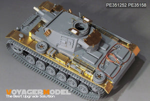 Voyager Model PE351252 WWII German Pz.KPfw.III Ausf.N early version upgrade set basic For TAKOM 8011 1/35 – imagen 2