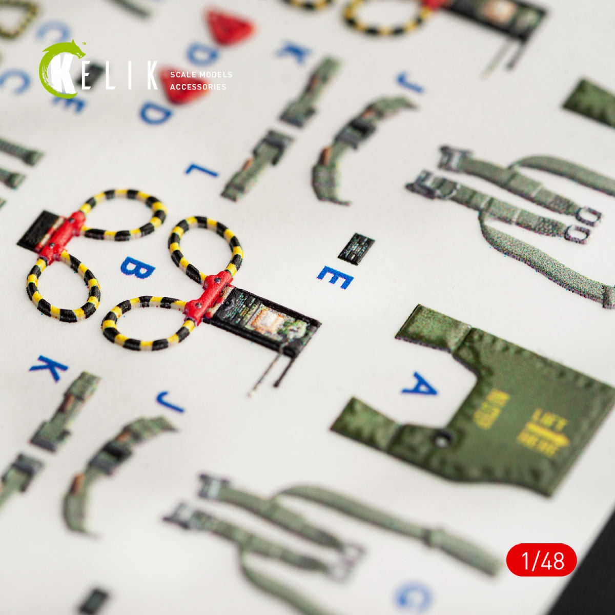 KELIK K48056 F-4G INTERIOR 3D DECALS FOR MENG KIT 1/48 – immagine 9