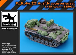 Black Dog T35030 Pz.Kpfw.III Ausf.N ensemble d&amp;#39;accessoires 1/35