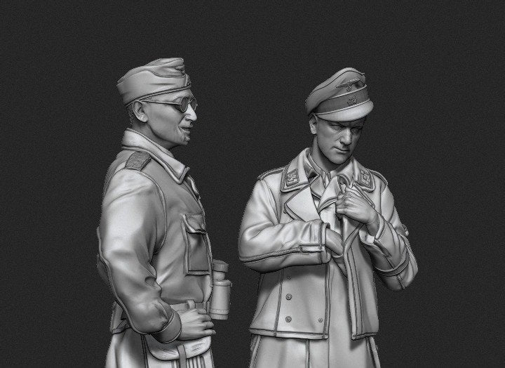 Panzer Art FI35-083 Waffen-SS tank officers Kursk battle set 1/35 – imagen 2