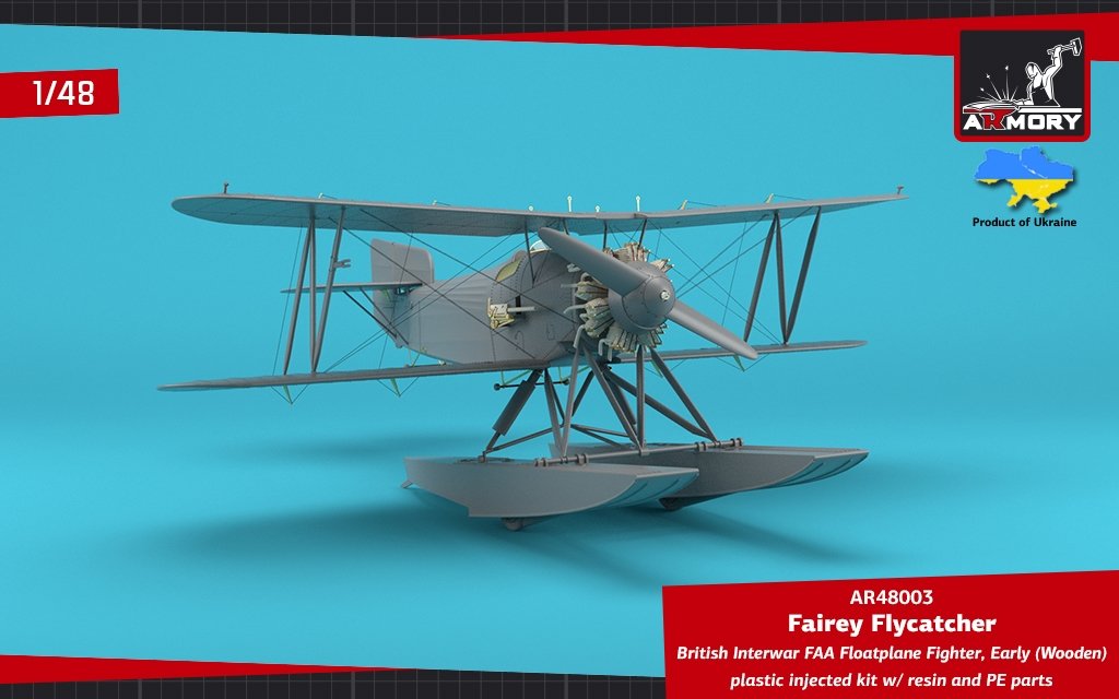 Armory Models 48003 Fairey Flycatcher British FAA Inter-War Floatplane Fighter, on Wooden Floats 1/48 – imagen 5