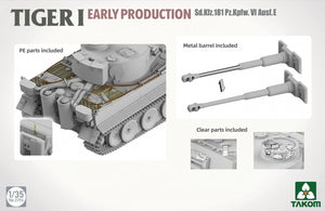 Takom 2196 TIGER I EARLY-PRODUCTION Sd.Kfz.181 Pz.Kpfw.VI Ausf.E 1/35 – Bild 3