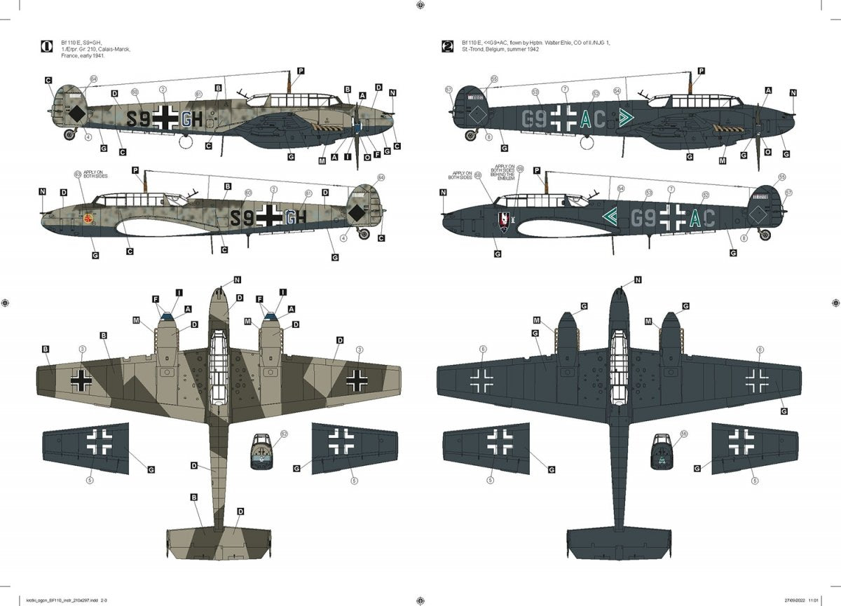 Hobby 2000 32008 Messerschmitt Bf 110 E (Dragon + Cartograf + Masque) 1/32 – image 5