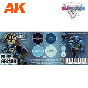 AK Interactive AK1063 WARGAME COLOR SET. BLUE ARMOR. 4x17 ml – imagen 2
