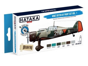 Hataka BS107 WW2 Dutch AF Paint Set Vol. 1 set 6x17 ml – Bild 2