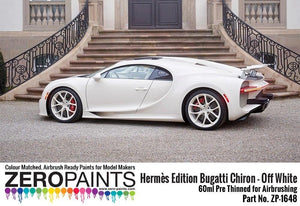 Zero Paints 1648 Hermès Edition Bugatti Chiron Off White 60ML – Bild 2