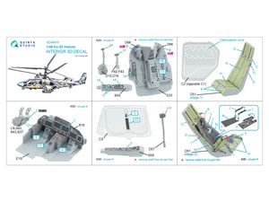 Quinta Studio QD48470 Ka-52 3D-Printed coloured Interior on decal paper (Zvezda) 1/48 – imagen 7