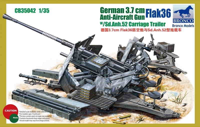 Bronco CB35042 German 3.7cm Flak36 1/35