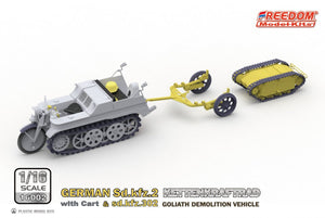 Freedom 16002 GERMAN SD.KFZ.2 KETTENKRAFTRAD &amp;amp; SD.KFZ.302 GOLIATH DEMOLITION VEHICLE 1/16 – imagen 5