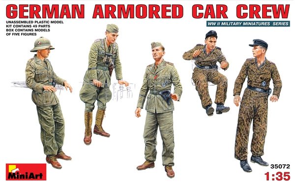 MiniArt 35072 GERMAN ARMORED CAR CREW 1/35