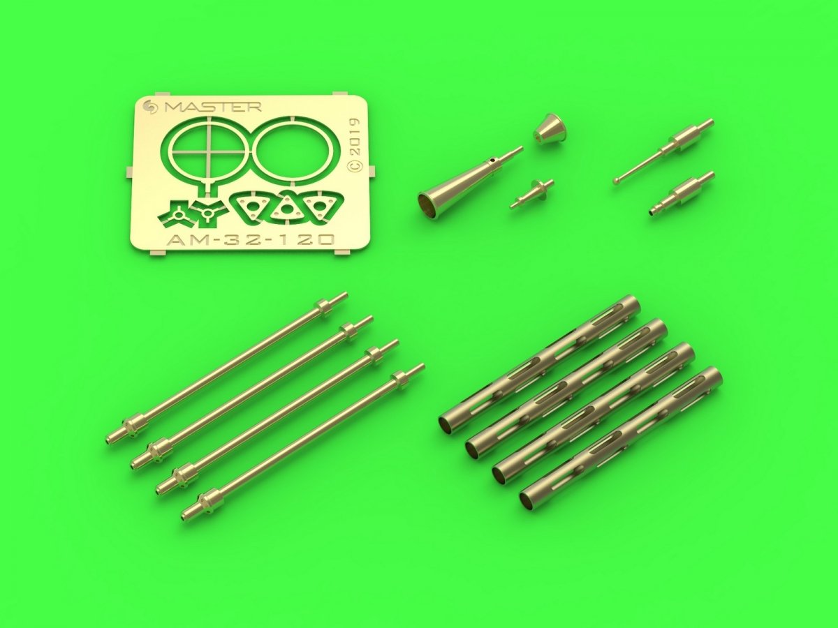 Master AM-32-120 PZL P.11c - detail set - wz. 33 rifle barrels, sights and Venturi nozzle (for IBG model) 1/32 – image 3