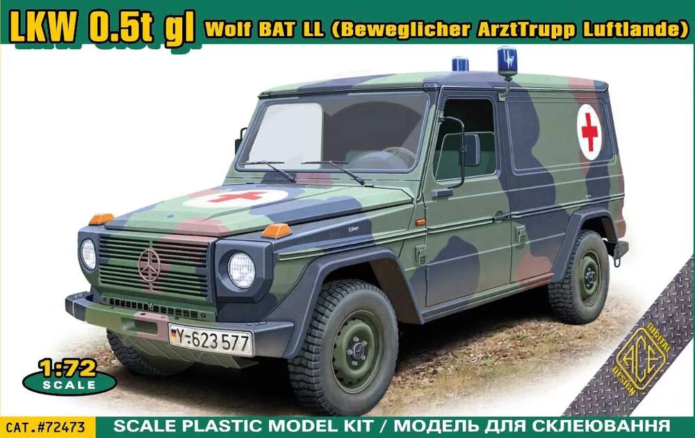 ACE 72473 LKW 0.5t GL Wolf BAT LL 1/72